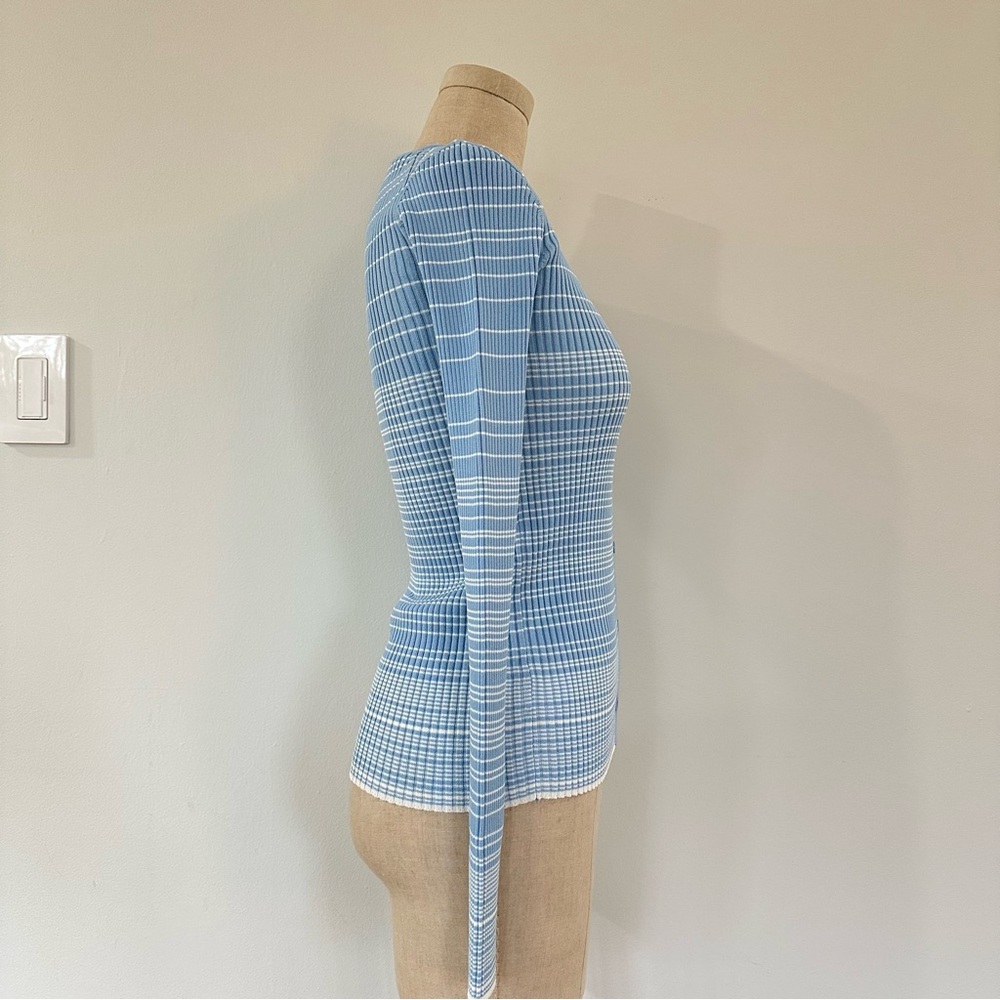 STAUD Color Block Ribbed Cardigan Sweater - Picture 6 of 11